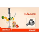 Decakila Blender plongeant 2-en-1 1200W 2 vitesses
