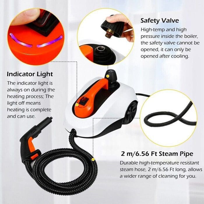 Decakila Nettoyeur Vapeur 1800W -  1,3L