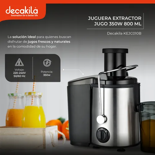 Decakila Machine à jus électrique 350W - 0,8L