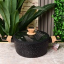 Marmite Granite Sizar 22 cm - Noir