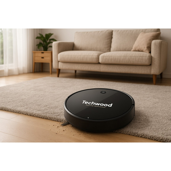 Aspirateur Robot Techwood 2 en 1, Aspiration & Nettoyage, Batterie Li-ion – TAR-2036
