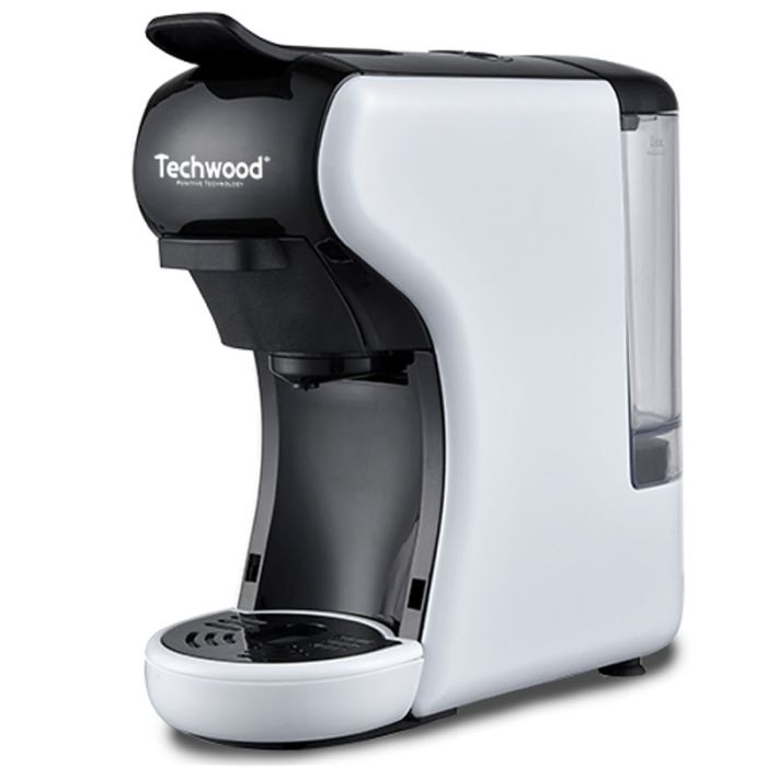 Machine Expresso Multicapsules Techwood Blanc – 19 Bars avec Réservoir 600mL – TCA-191N