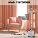 Défroisseur Vertical Techwood 2,8L, 2 Niveaux de Vapeur & Protection Thermique – TDV-2006