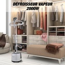Défroisseur Vertical Techwood 2,8L, 2 Niveaux de Vapeur & Protection Thermique – TDV-2006