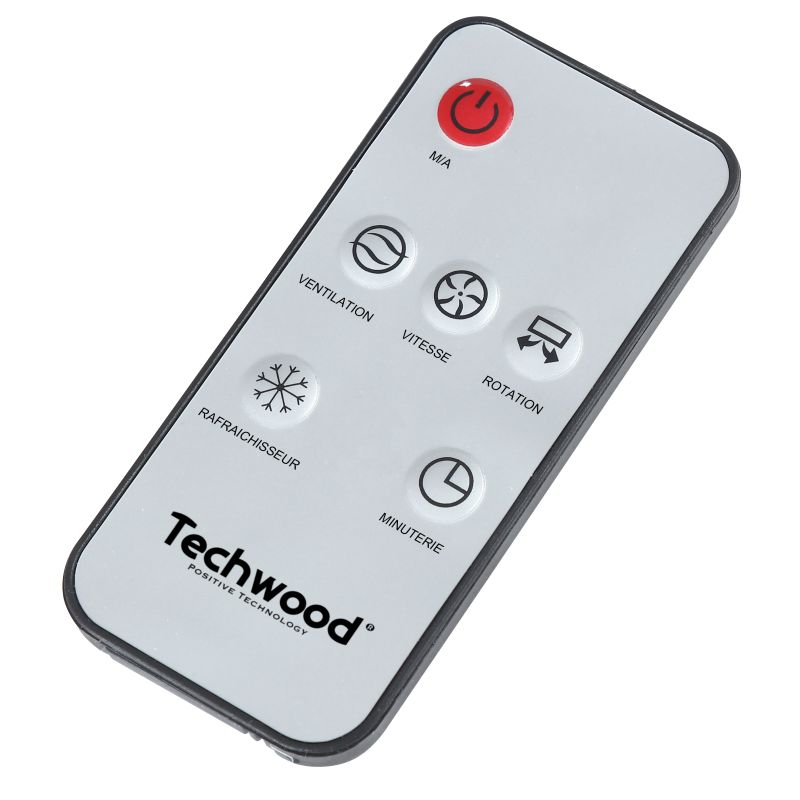 Rafraîchisseur d’Air Techwood 3L, 3 Vitesses, Oscillation 120° & Télécommande – TRF-7016