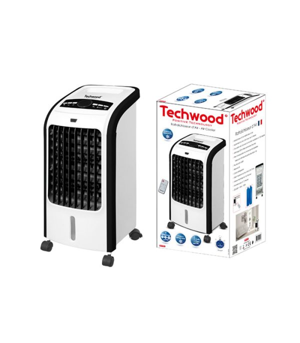 Rafraîchisseur d’Air Techwood 3L, 3 Vitesses, Oscillation 120° & Télécommande – TRF-7016