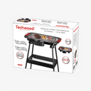Barbecue Techwood Sur Pied 2000W, Grille Inox Réglable & Bac Récupérateur de Graisse – TBQ-825P