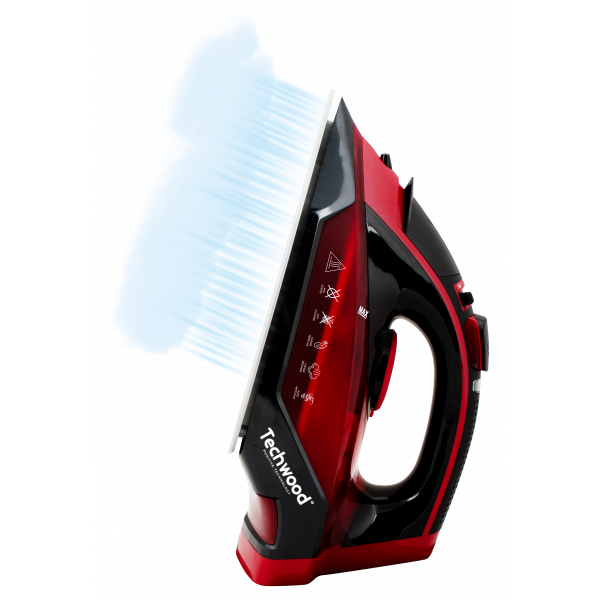Fer à Vapeur Sans Fil Techwood Semelle Céramique, Vapeur Réglable & Auto-Nettoyant – TFS-246