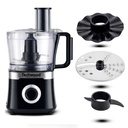 Robot Multifonction Techwood Noir 1,5L, 2 Vitesses + Impulsion, Décor Inox – TRO-6856