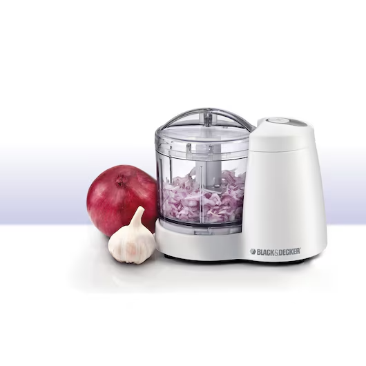 Black & Decker Mini hachoir 120W – Blanc