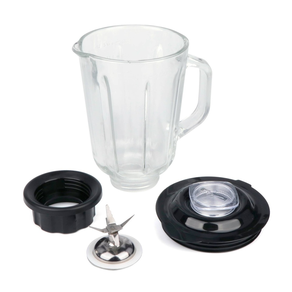Blender Techwood Inox Bol Verre 1,5L, Variateur Vitesse & Lames Inox – TBLI-1060