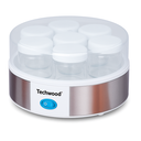 Yaourtière Techwood 7 Pots 1,05L Corps Plastique Inox & Couvercle Transparent – TYA-7001