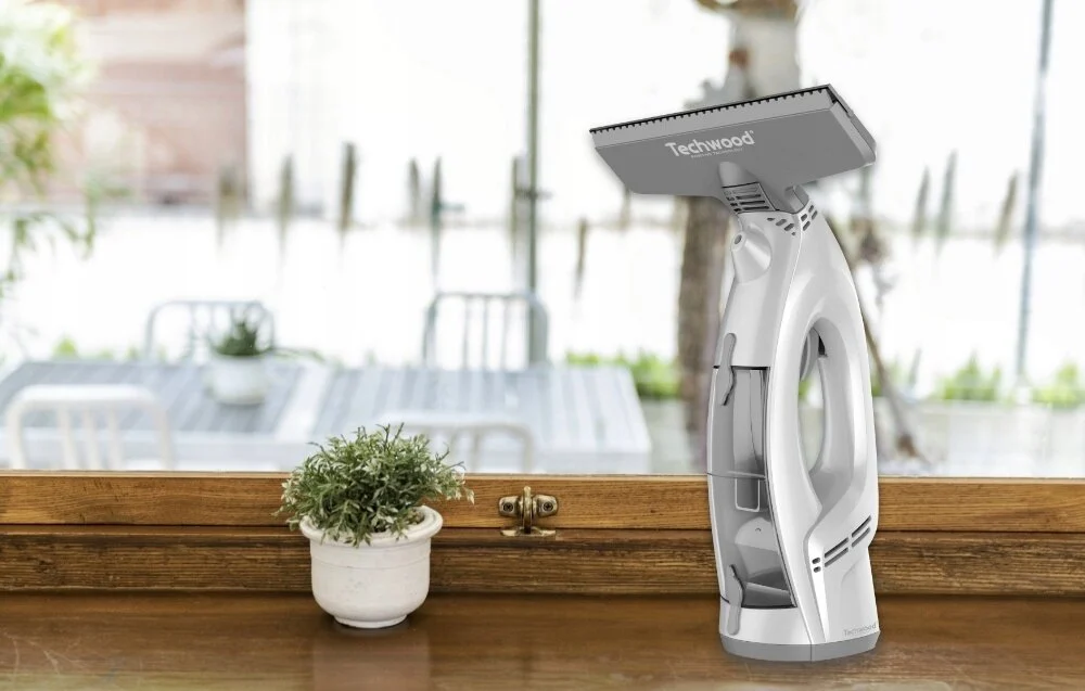 Nettoyeur de Vitres Techwood Double Réservoir 3 en 1, Autonomie 30min & Batterie Rechargeable – TNVI-211
