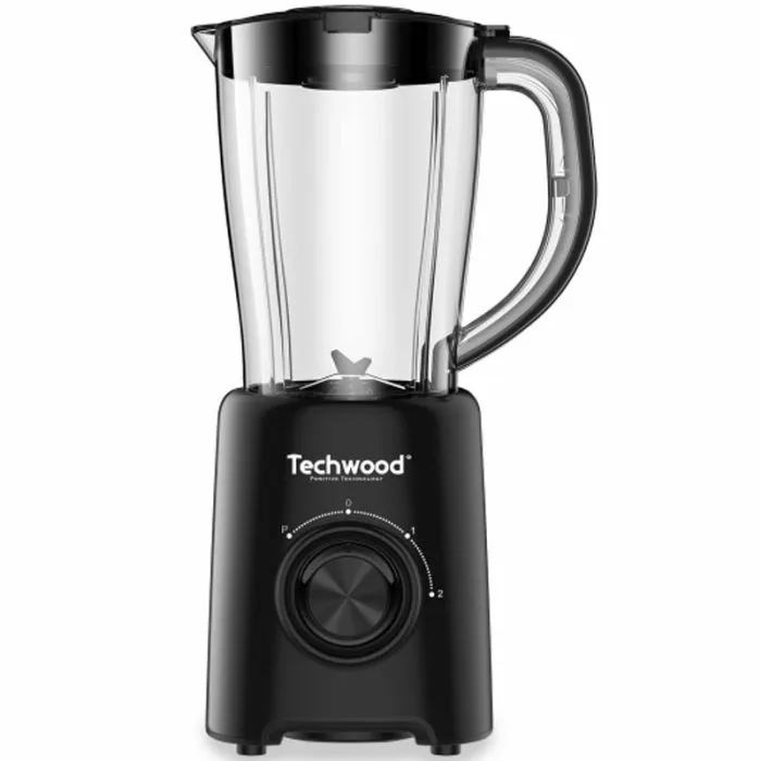 Blender Techwood Bol Verre 1,5L, 2 Vitesses + Puls, Lames Inox – TBL-789