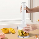 Mixeur Plongeant Techwood Blanc 3en1 Pieds Inox, Bol Hachoir 500ml & 2 Vitesses – TMS-9600