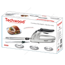 Couteau Électrique Techwood Lame Inox 24,5cm, Moteur Silencieux & Double Sécurité – TCE-009