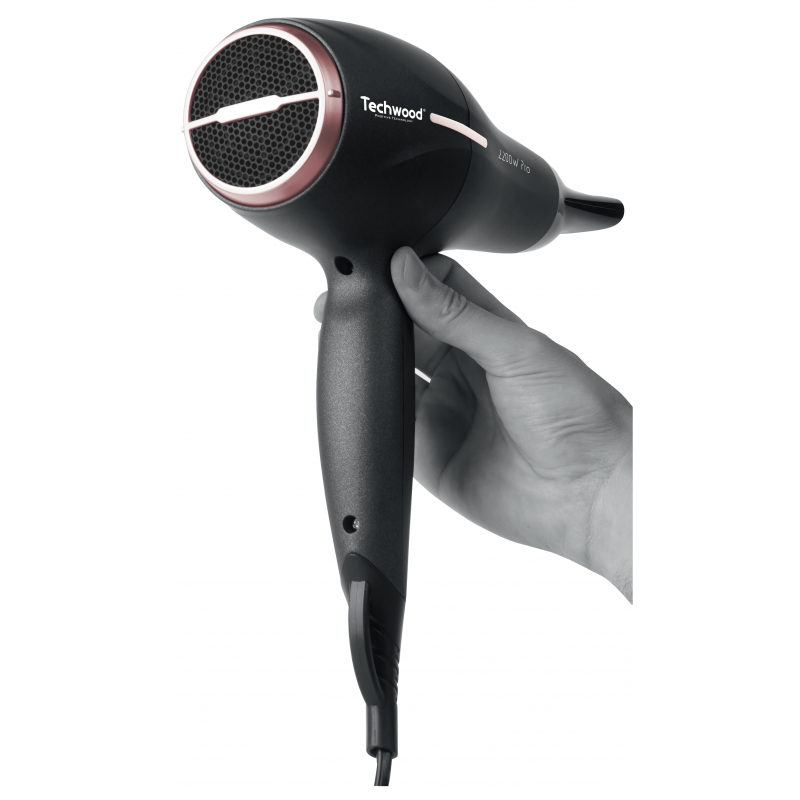 Séchoir Techwood 2200W 3 Températures, 2 Vitesses, Touche Air Frais & Concentrateur – TSC-2296