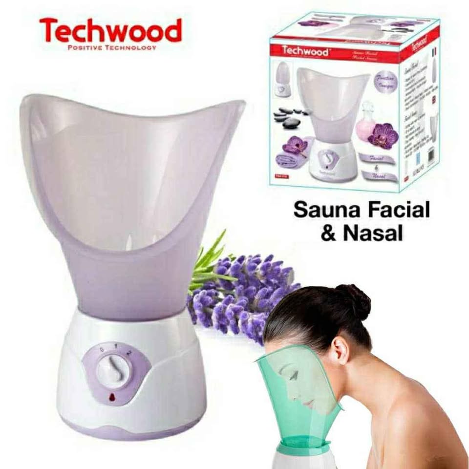 Sauna Facial Ionique Techwood 45ml, 2 Positions Vapeur & Accessoires Complets – TSF-618