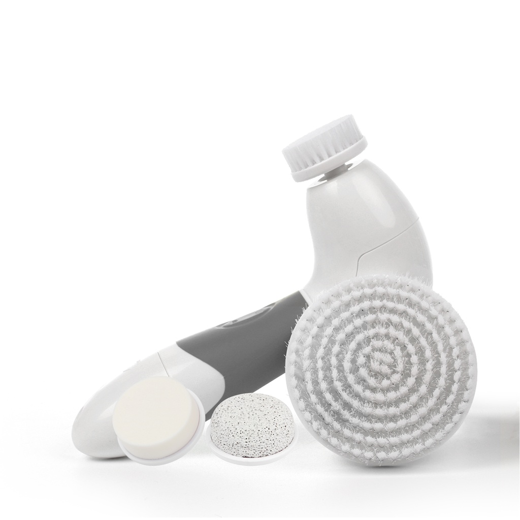 Brosse Cosmétique Visage & Corps Techwood, Tête Rotative & 4 Accessoires – TBV-313