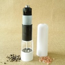 Moulin Électrique Sel & Poivre Techwood Inox, Broyage Réglable & Éclairage – TPSI-263