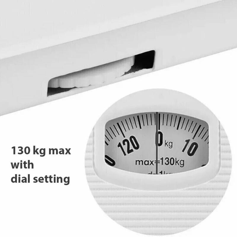 Pèse-Personne Mécanique Techwood 130kg, Précision 1kg & Écran Panoramique – TPP-520