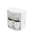 Cafetière Techwood Blanc 2 Tasses Céramique, Filtre Permanent Lavable, Réservoir 0,6L, Arrêt Automatique – TCA-202