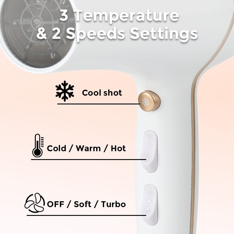 Séchoir Pro Techwood 3 Températures, 2 Vitesses & Touche Air Frais – TSC-2101