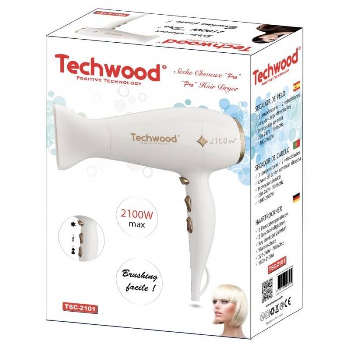 Séchoir Pro Techwood 3 Températures, 2 Vitesses & Touche Air Frais – TSC-2101