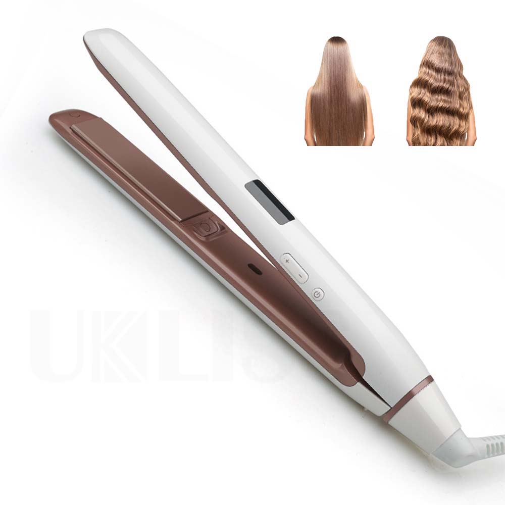 Lisseur à Cheveux Digital Techwood 140-200°C, Plaques Céramiques & Rotation 360° – TFL-291D