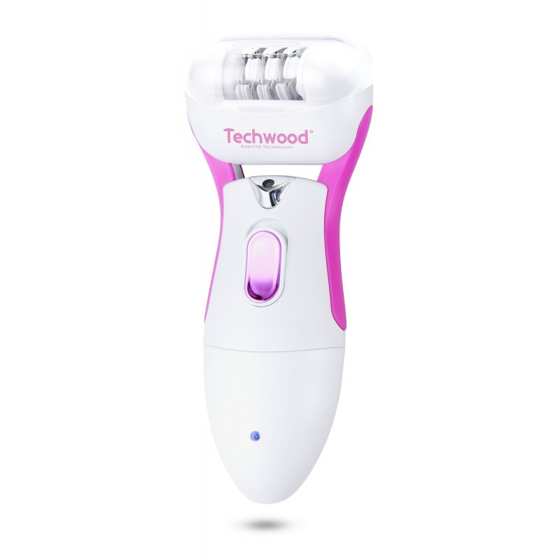 Épilateur 3 en 1 Rechargeable Techwood, Épilation, Rasage & Râpe avec Lumière – TREP-351