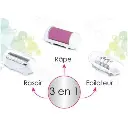 Épilateur 3 en 1 Rechargeable Techwood, Épilation, Rasage & Râpe avec Lumière – TREP-351