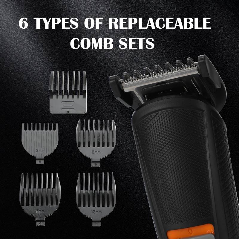 Tondeuse Multifonction Techwood Rechargeable USB-C, Affichage LED & 6 Têtes – TTN-700