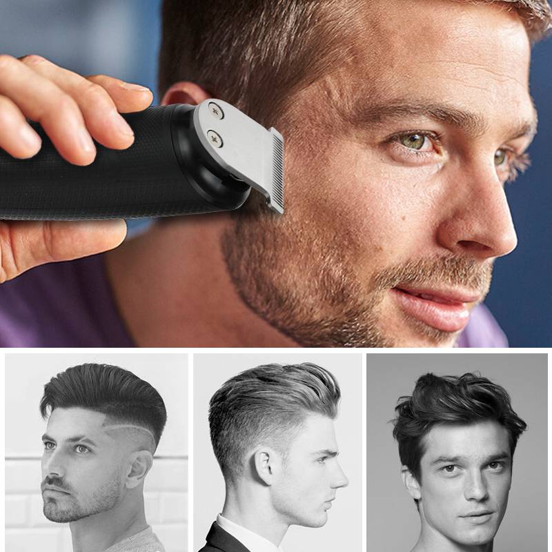 Tondeuse 3 en 1 Techwood Rechargeable, Rasoir & Épilateur Nasal avec Support – TTN-976