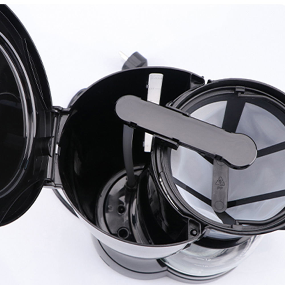 Cafetière Électrique Techwood Noir Inox – 6 à 8 Tasses avec Système Anti-Gouttes & Arrêt Automatique TCA-696