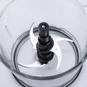 Minihâchoir Techwood Noir 375mL, Lames Inox & Bouton Poussoir – THA-156