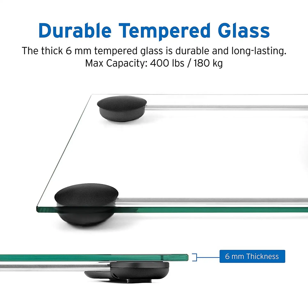 Pèse-Personne Digital Techwood Verre 150kg, Démarrage au Toucher & Graduation 100g – TPP-917
