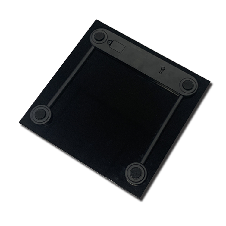 Pèse-Personne Digital Techwood Verre Noir 150kg, Démarrage au Toucher & Graduation 100g – TPP-816