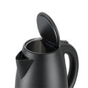 Bouilloire Techwood Noir 1L, Socle 360°, Arrêt Automatique & Protection Surchauffe – TB-1056