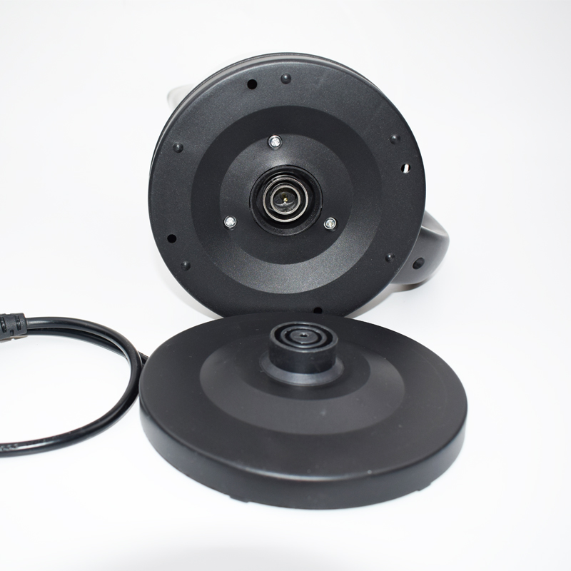 Bouilloire Techwood Noir 1,7L Sans Fil, Socle 360°, Inox, Arrêt Automatique & Protection Thermique – TB-1776