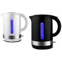 Bouilloire Techwood Blanc 1,7L Sans Fil, Socle 360°, Inox, Arrêt Automatique & Protection Thermique – TB-1771