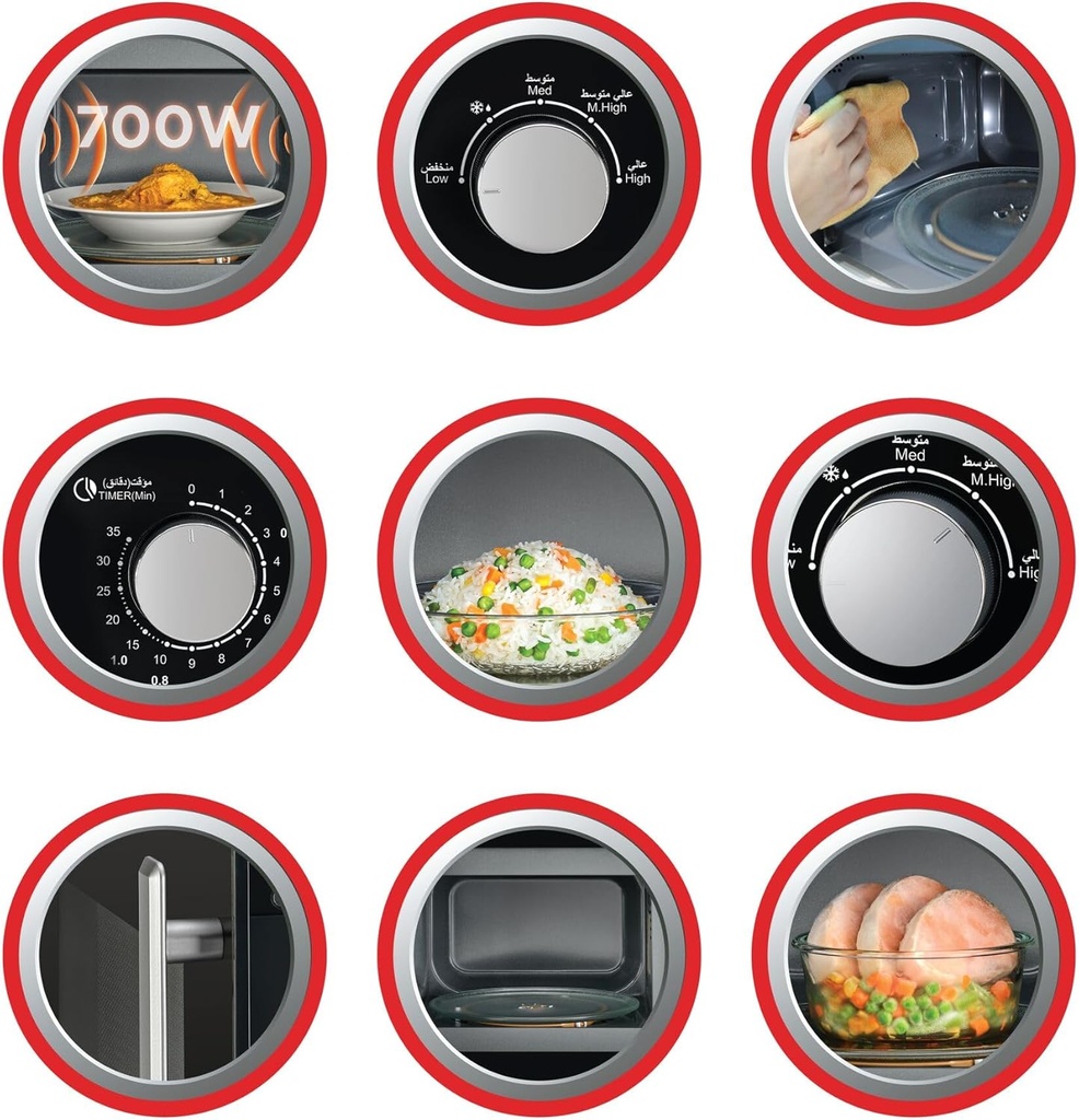 Black & Decker Micro-ondes 20L - 700W – Noir