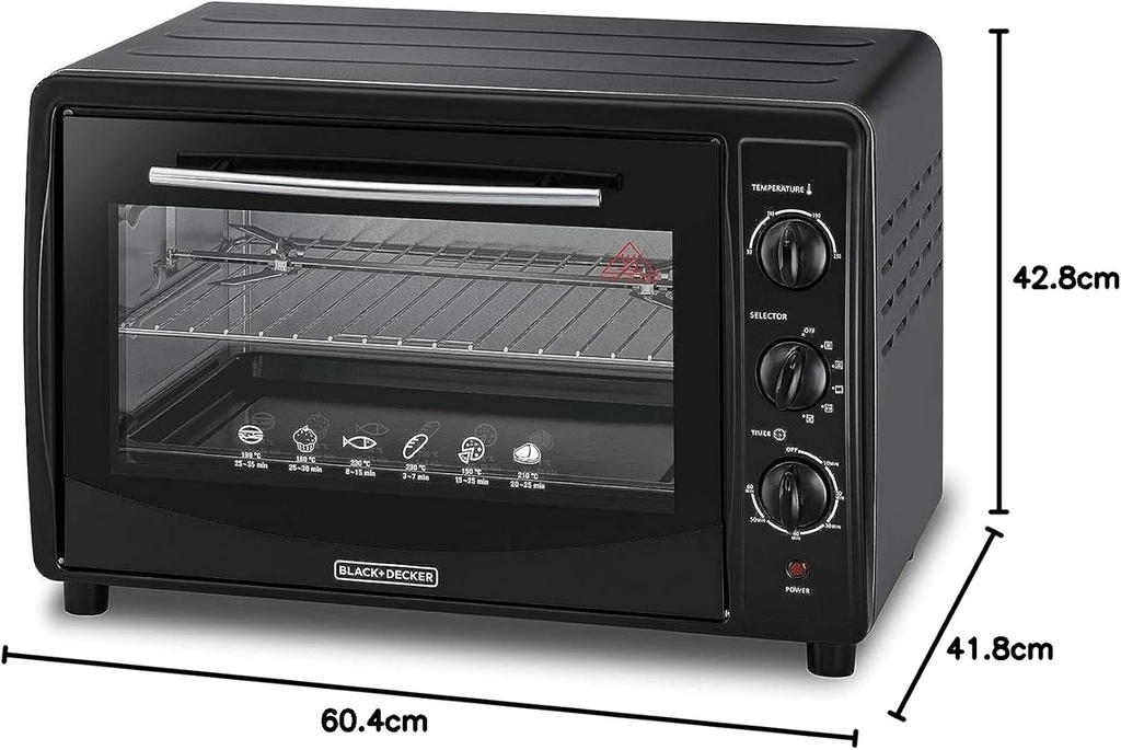 Black & Decker Four électrique 45L – Noir