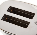Black & Decker Grille-Pain 800W – 2 Tranches – Blanc