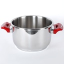 Ensemble de 8 pieces Inox Hascevher Cocotte 5 L et couscoussier 7 L