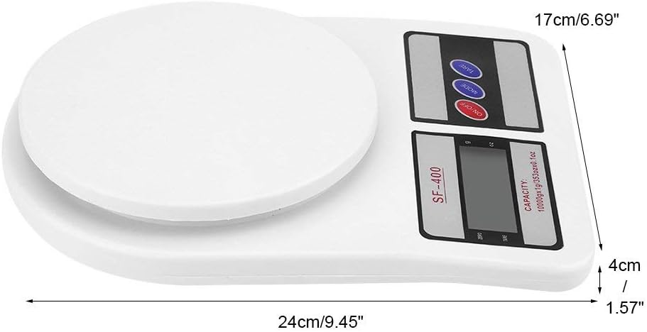 Balance de cuisine 10kg Blanc