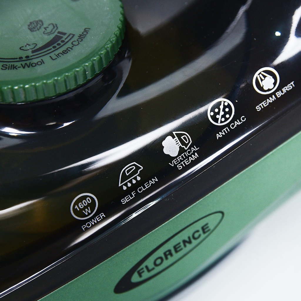 Fer a Repasser Florence - 1600W - Noir & Vert