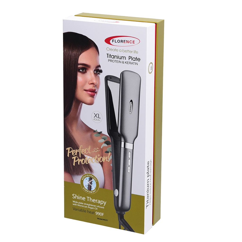 Plaque Cheveux Florence 50W - Noir