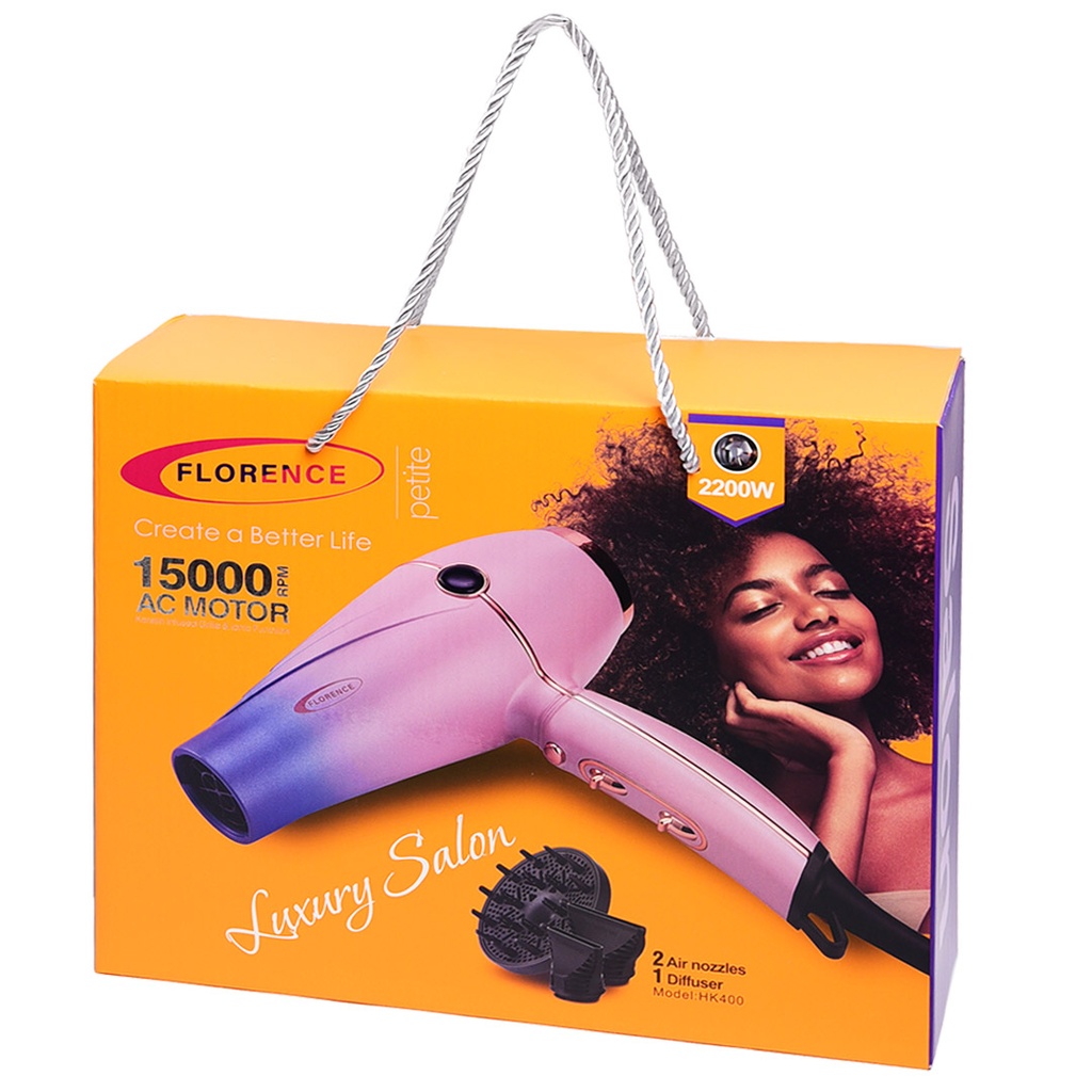 Séche Cheveux 4 en 1 Florence 15000 RPM - 2200 W