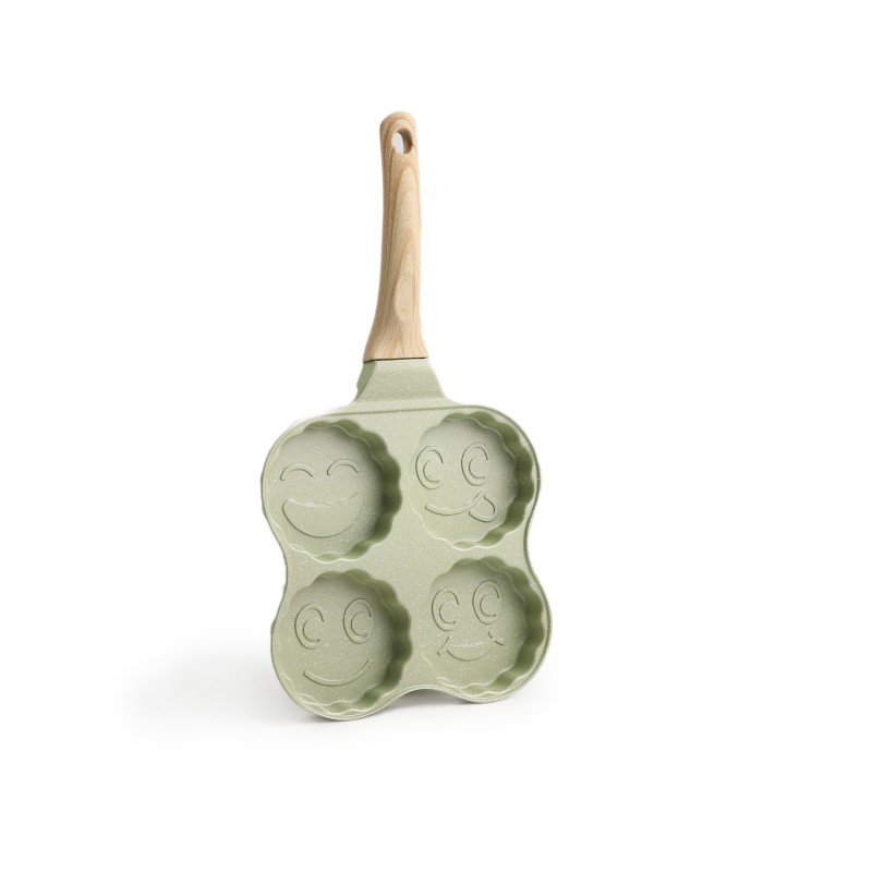 Poêle Granite Œufs Et Pancakes 4 Trou Vert d'eau