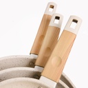 Set De 3 Poêles Granite Sizar Beige 20 , 24 et 28Cm